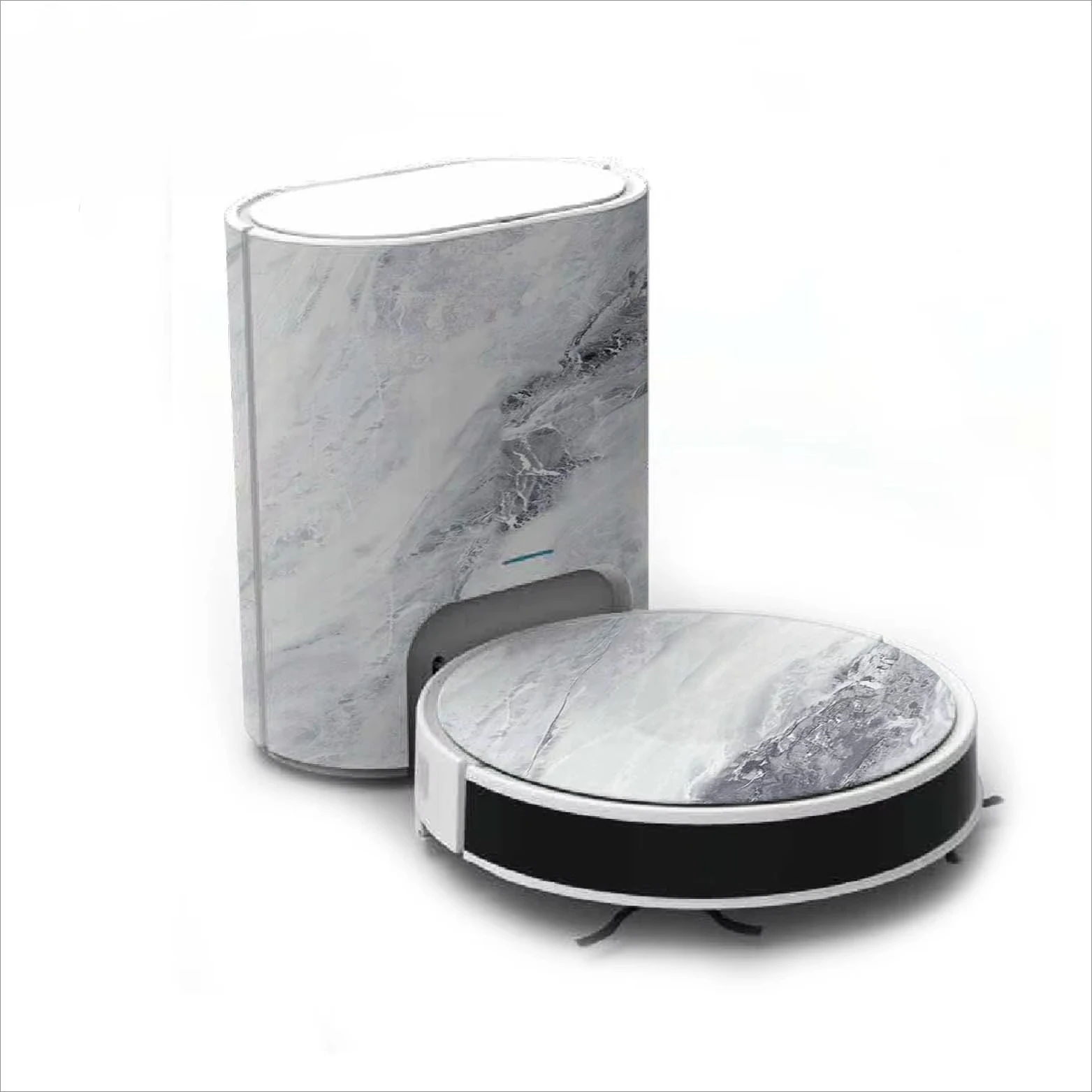 Self emptying roller brush robot vacuum cleaner mopping sweeping