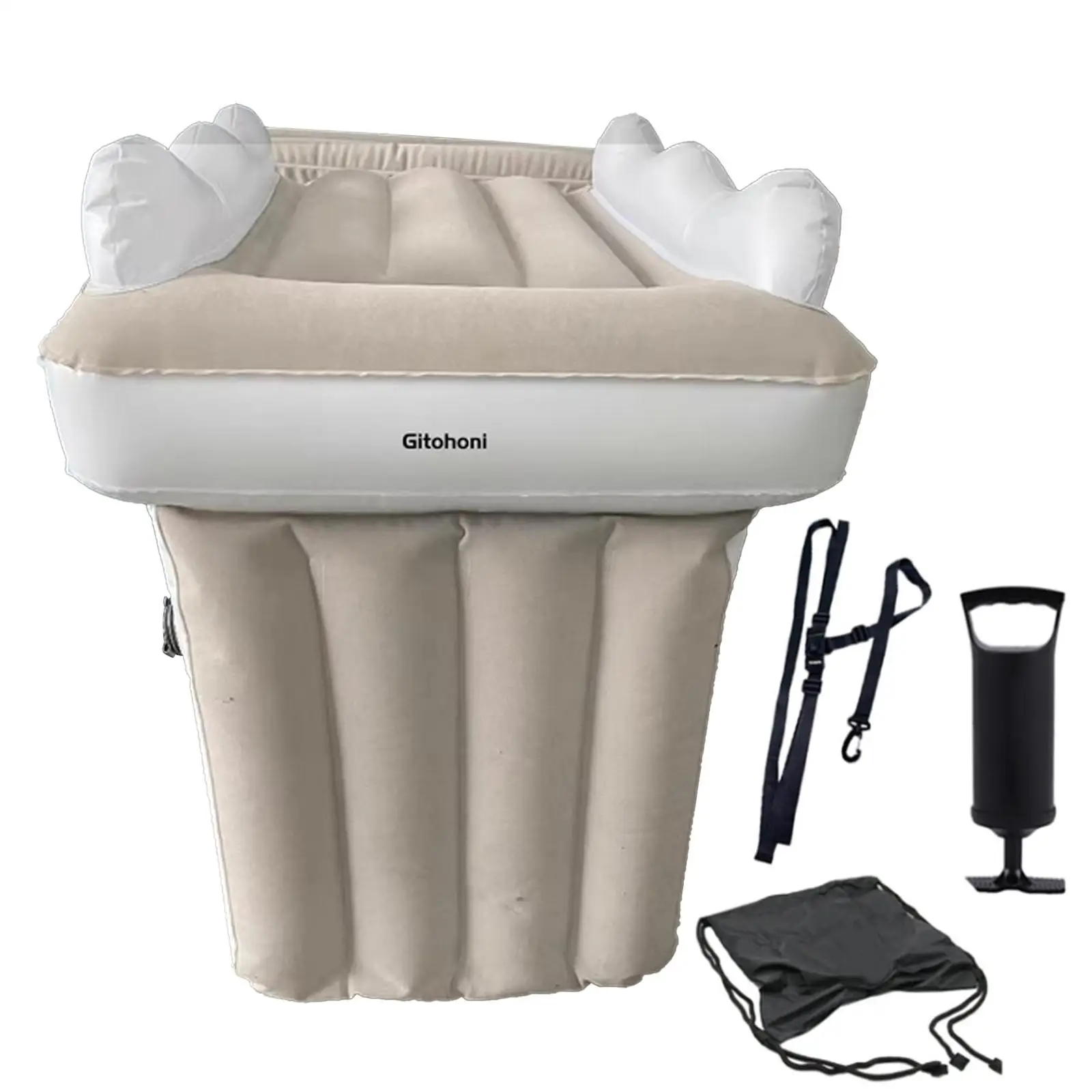 سرير طائرة قابل للنفخ سرير قابل للنفخ سرير طائرة مع حزام سرير هوائي للسفر مرتبة هوائية للأطفال للسفر والتخييم وقطار النزهة ورحلة السيارة