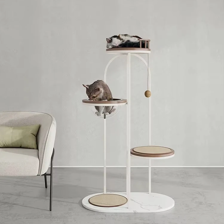 

Минималистичный когтеточка для кошек, космическая капсула, гамак для кошек из цельного дерева, стойка для кошек, которая не занимает места