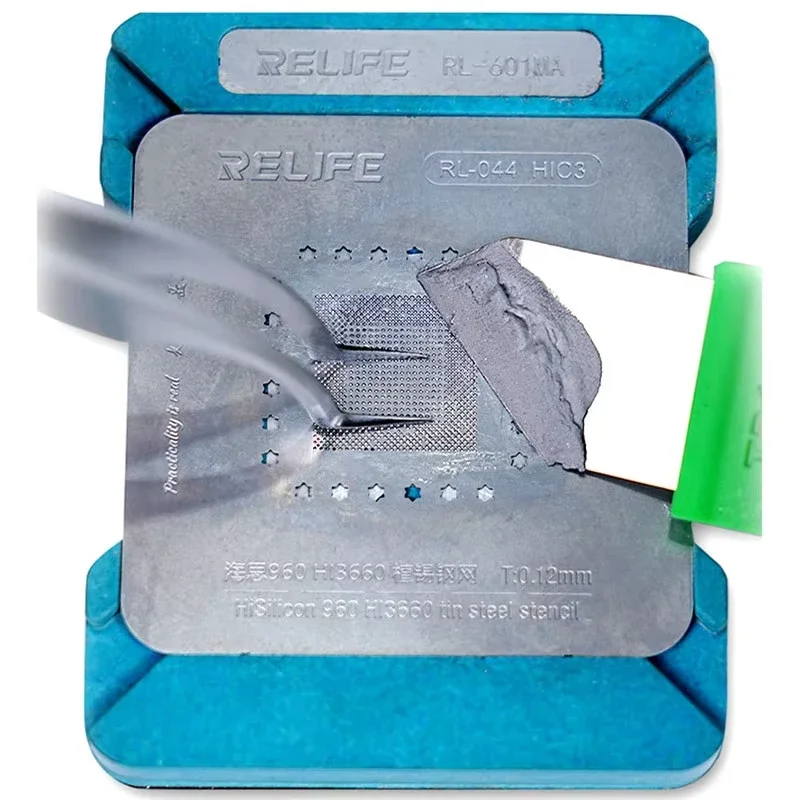 Relife ST-17 رقاقة التعليب تحديد المواقع ملاقط فائقة الدقة للوحة الأم IC رقاقة صيانة بغا استنسل أداة إصلاح ثابتة