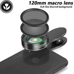 120MM Macro Lens Professional 5K HD Super Macro Lenses Universal Clip Camera Photo Lens for iPhone Samsung Xiaomi HUAWEI Andriod