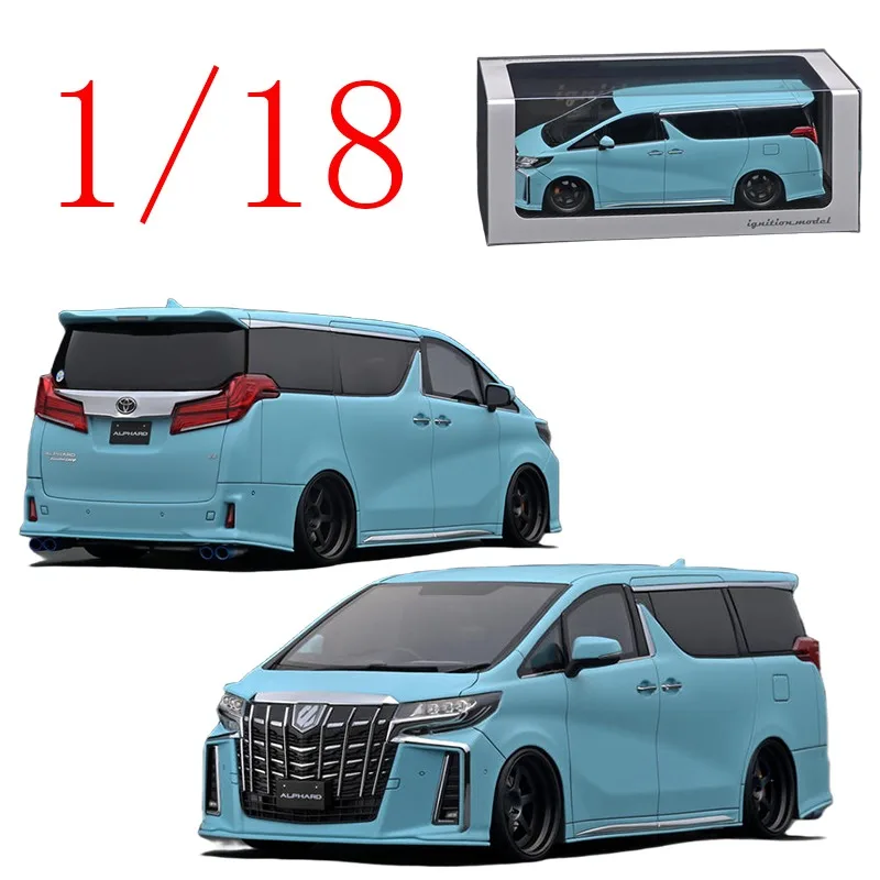

IG Diecast 1/18 Scale Toyota Resin Model Car Toyota Alphard (H30W) MPV Blue Play Vehicles Toys for Boys Gift Original Box