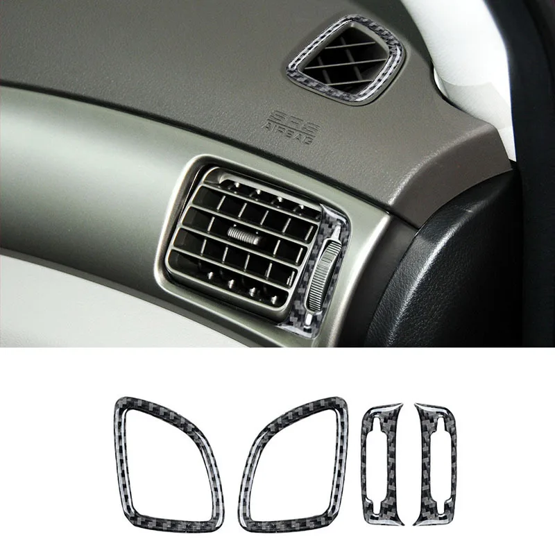 

For 09-13 Subaru Forester Carbon Fiber Instrument Air Outlet Decoration Sticker Interior Modification Accessories