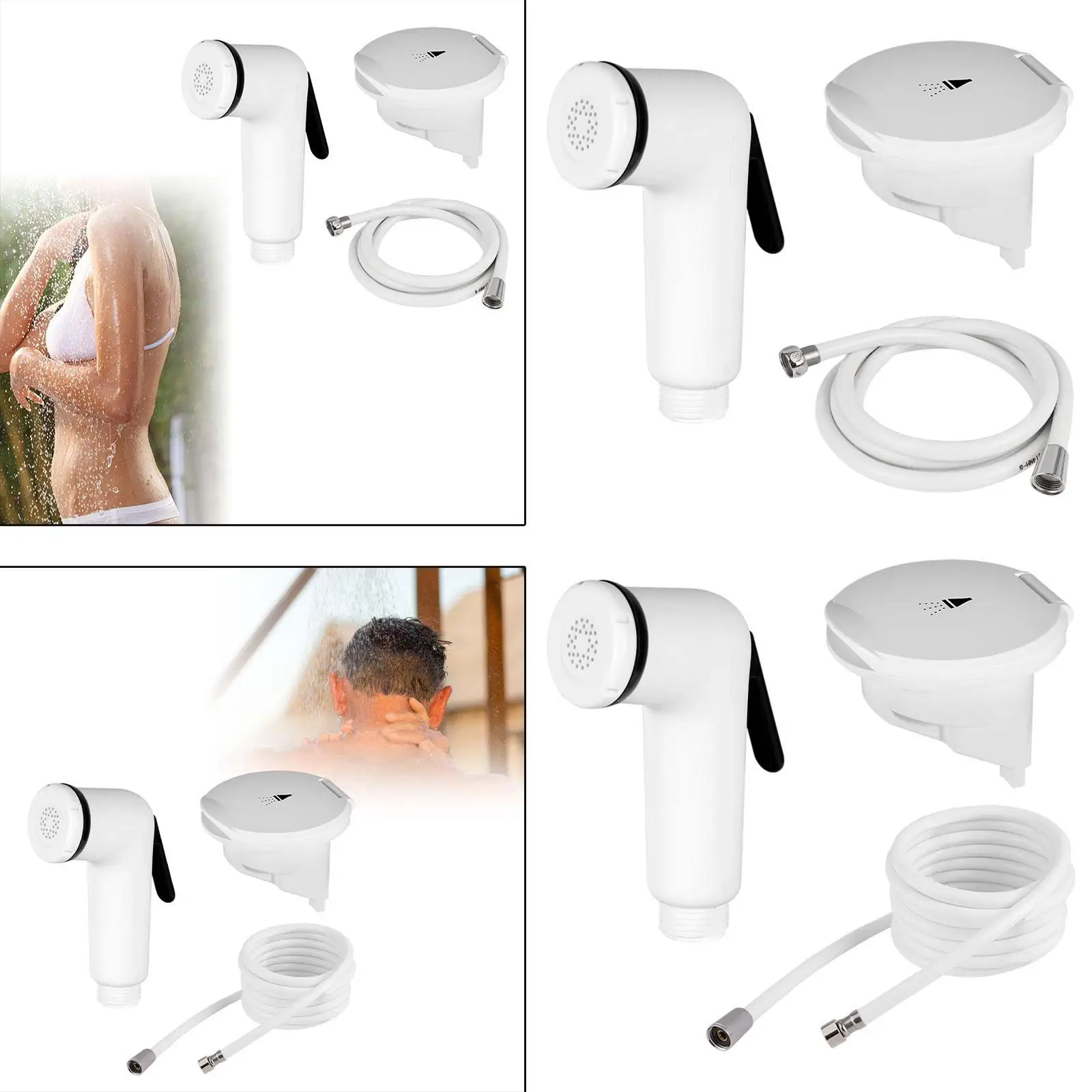 

Generic RV Shower Head with Hose Sturdy Parts for Home Motorhome Travel