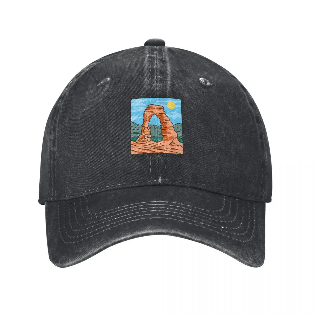 

Arches National Park Adventure Baseball Cap Golf Wear black Snap Back Hat derby hat Trucker Hats For Men Women's