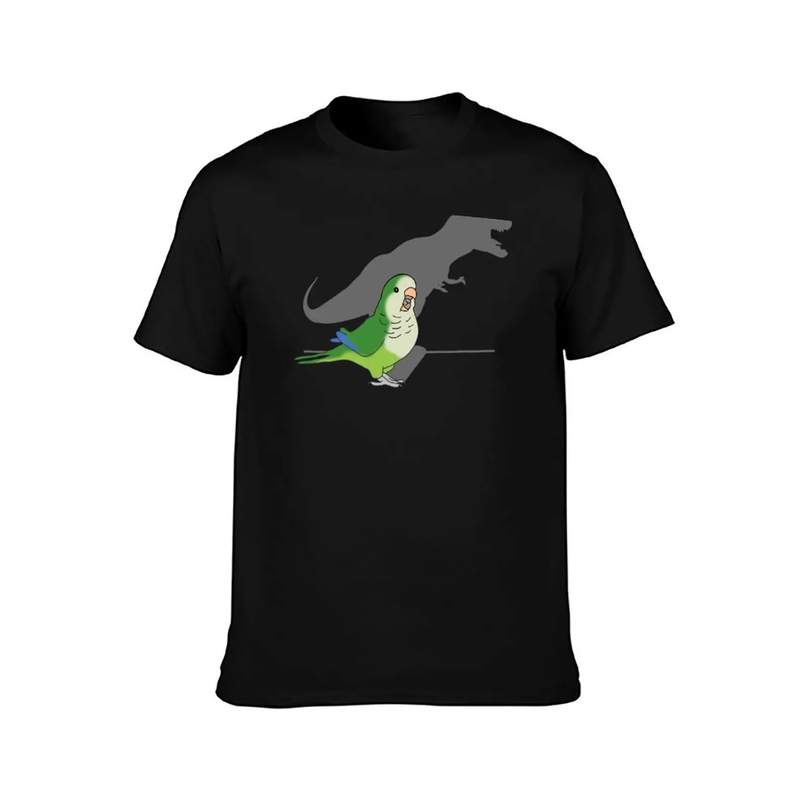T-rex green monk parakeet T-Shirt Quick Dry Training Short Sleeve Tee T-Shirt