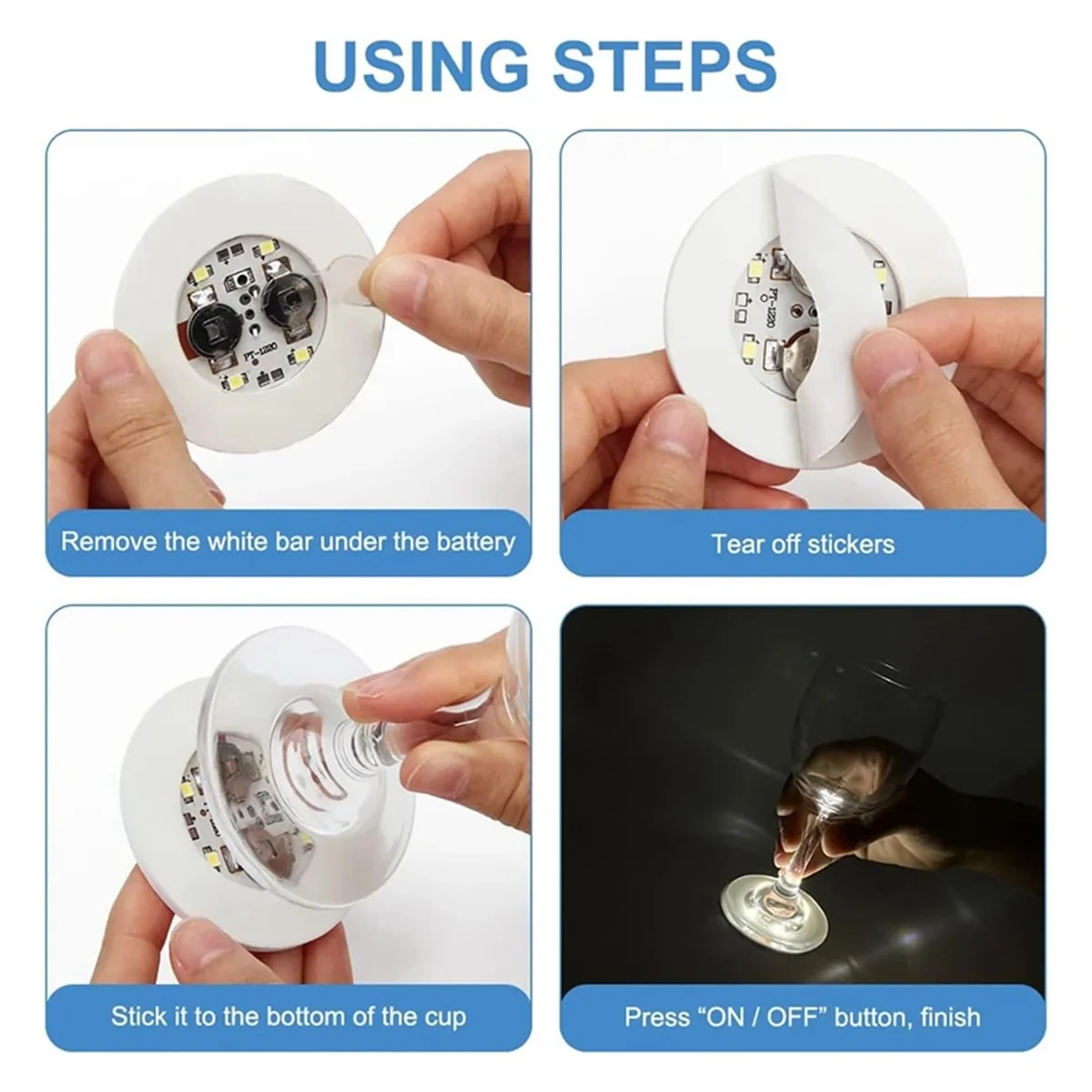 

Светодиодные подставки B-T, 30 упаковок подставок для напитков, светодиодные подставки для бутылок с подсветкой для бутылок с ликером, клуб, вечеринки, свадьбы