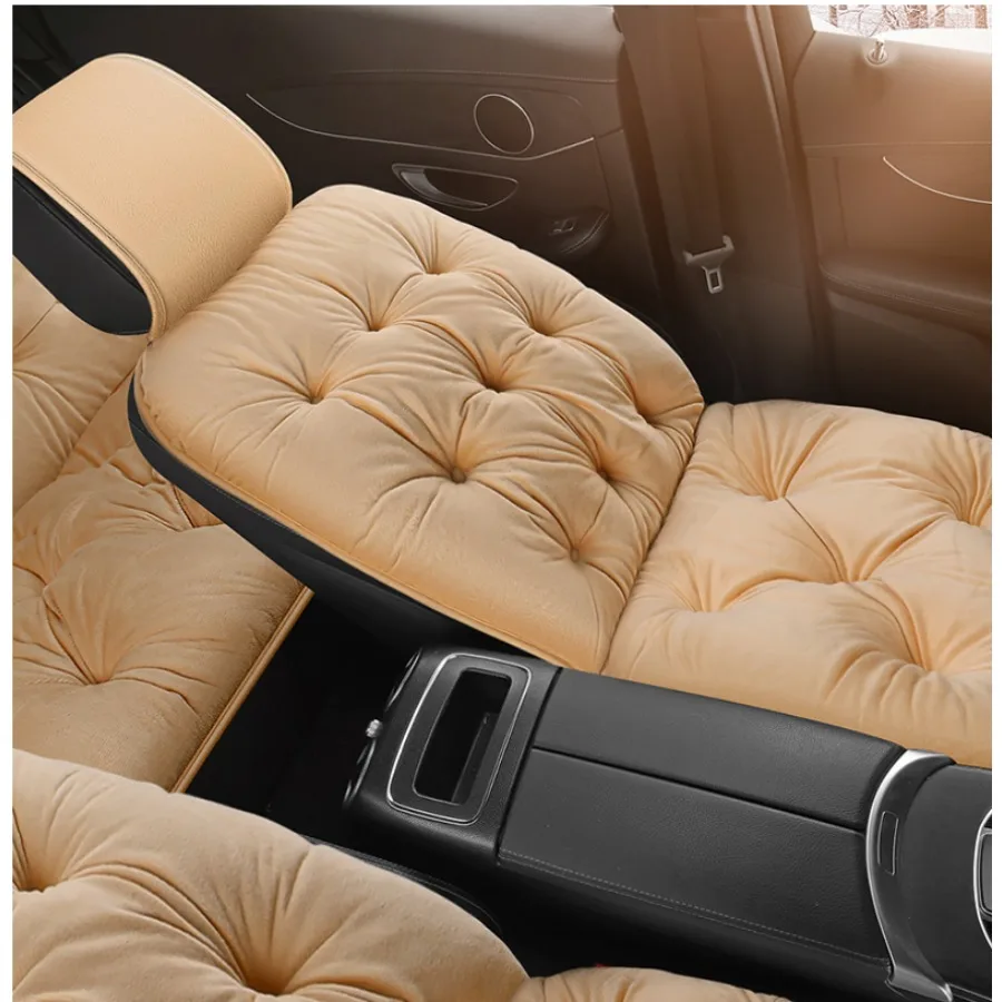 أغطية مقاعد السيارة الجديدة المريحة، وسائد المقعد الشتوية، Toyota Auris Avensis، Crown 4Runner، Harrier FJ، Cruiser Mark X Premio #3