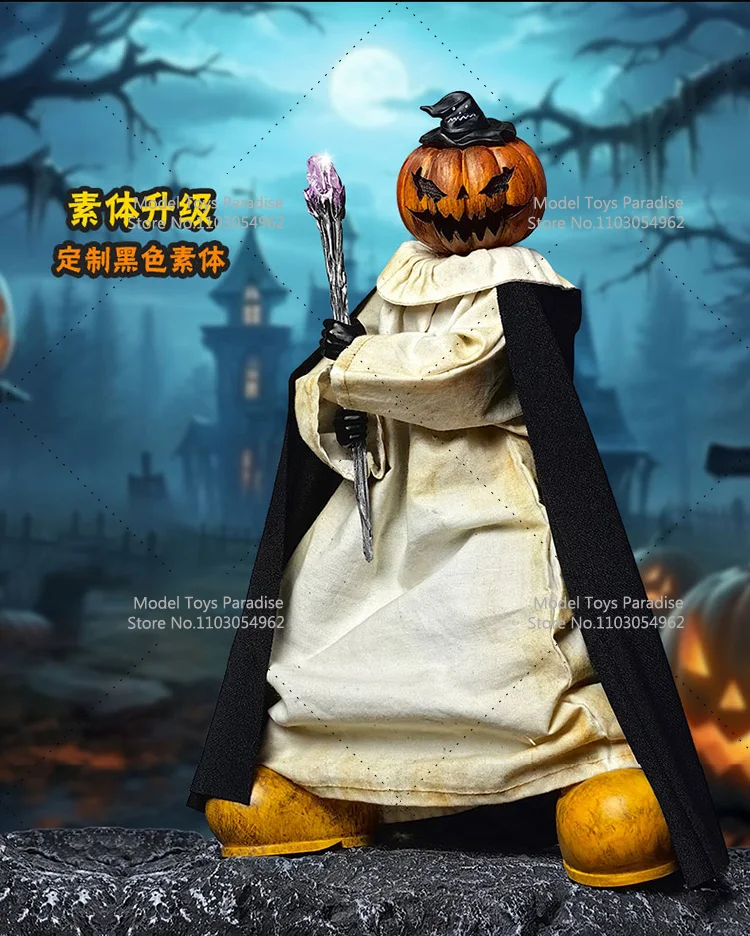 GOON 1/6 Collectible Halloween Pumpkin Head Sculpt Trendy Doll Full Set 12inch Movable Soldier Action Figure Model Fans Gifts