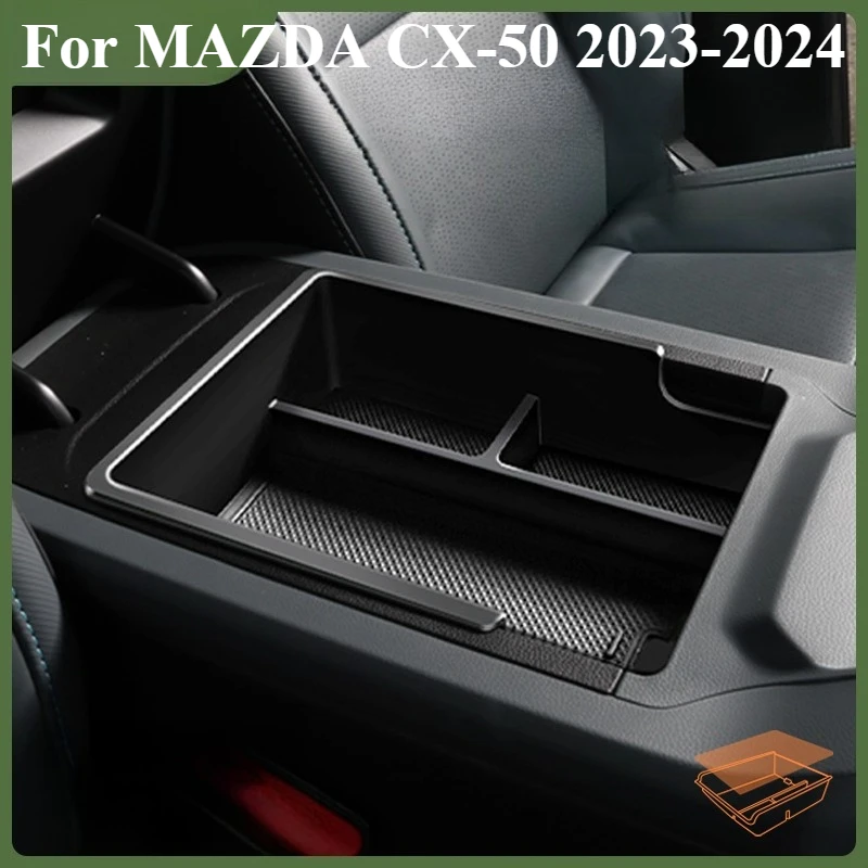 

1PCS Car Center Console Armrest Storage Box Interior Auto Accessories For MAZDA CX-50 2023-2024