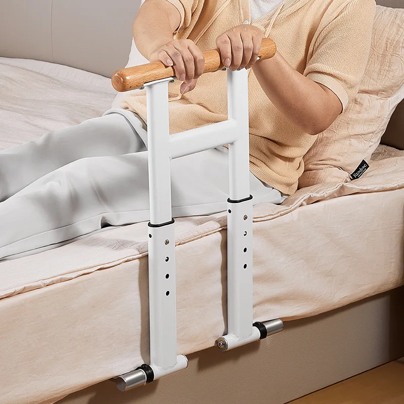 New Solid Wood Bed Side Armrest Elderly Stand up Help Railing Fall Protection Fantstic Product Stainless Steel Guardrail Get up