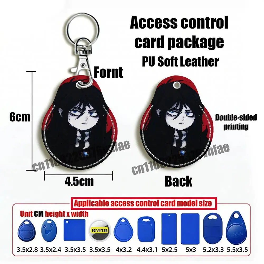 For Vampire Hunter D B-Bloodlust For AirTag Card Holder Cover ID Clips Credit Bank Access Electric Car Keychain