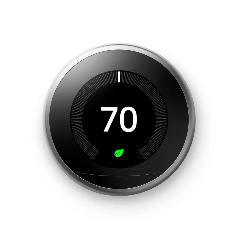 Nest Learning Thermostat - 3rd Gen (2015  Programmable Smart Thermostat for Home Works with Alexa tainless Steel