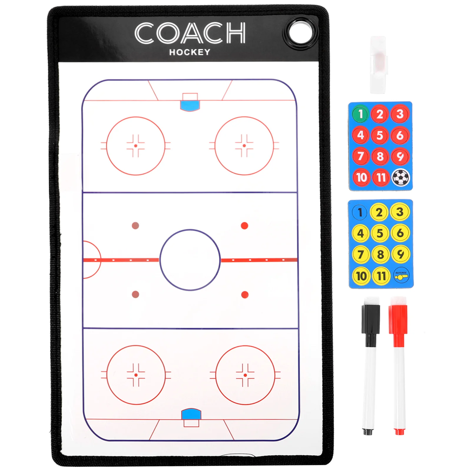 

Board Coaching Tool Puck Wipe Kit Pvc Instructing Clipboard Basketball Competition Supply Match