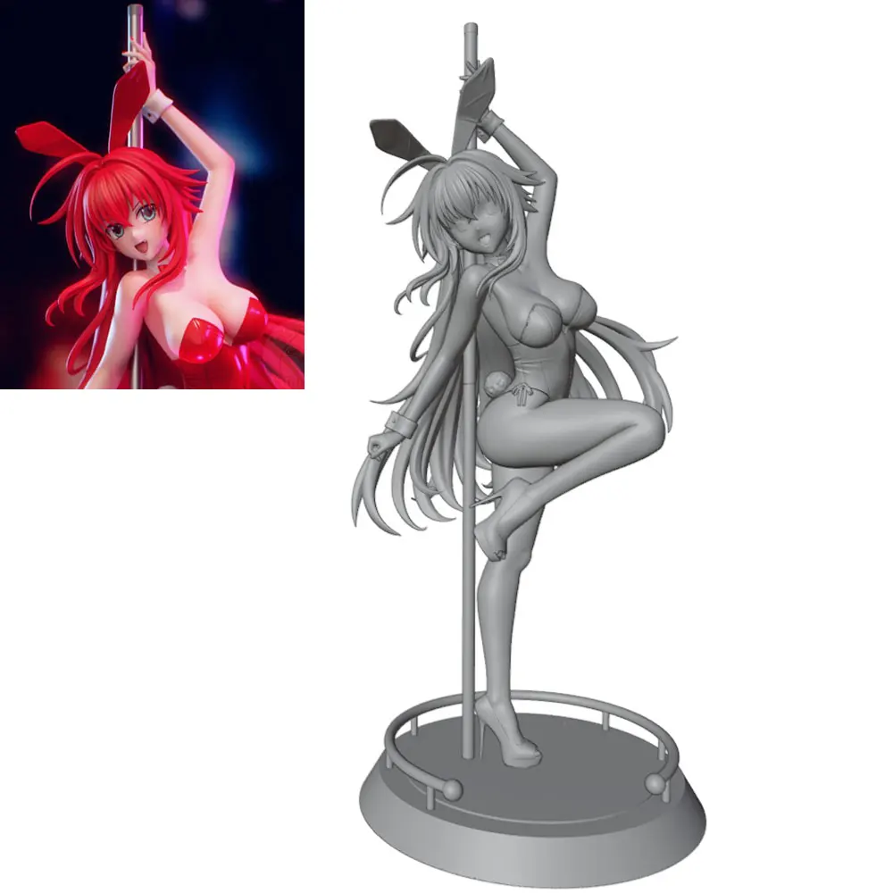 Figura decorativa de anime 1:24 para habitación, sin montar ni pintar - imagen 3