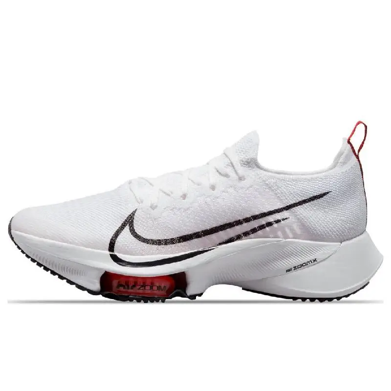 Nike Nike Air Zoom Tempo NEXT% Flyknit White Light Crimson Platinum Tint Black Sneakers shoes CI9923-105