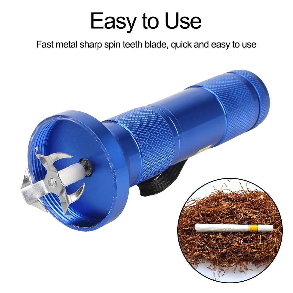 Herb Chopper Crusher Metal Tobacco Grinder Torch Shape Crank Spice Muller Machine Cigarette Accessories Electrical