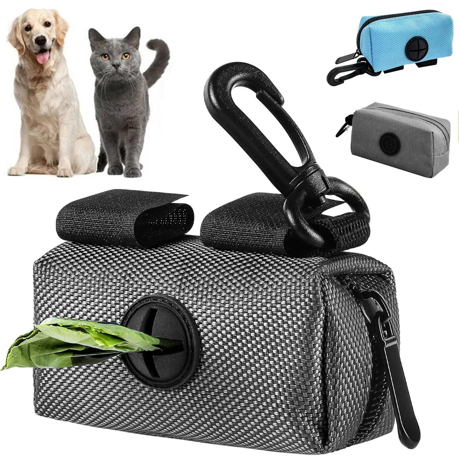 Bolsa dispensadora de caca para perros, bolsas desechables para residuos de mascotas, bolsa de basura para exteriores, dispensador de transporte,