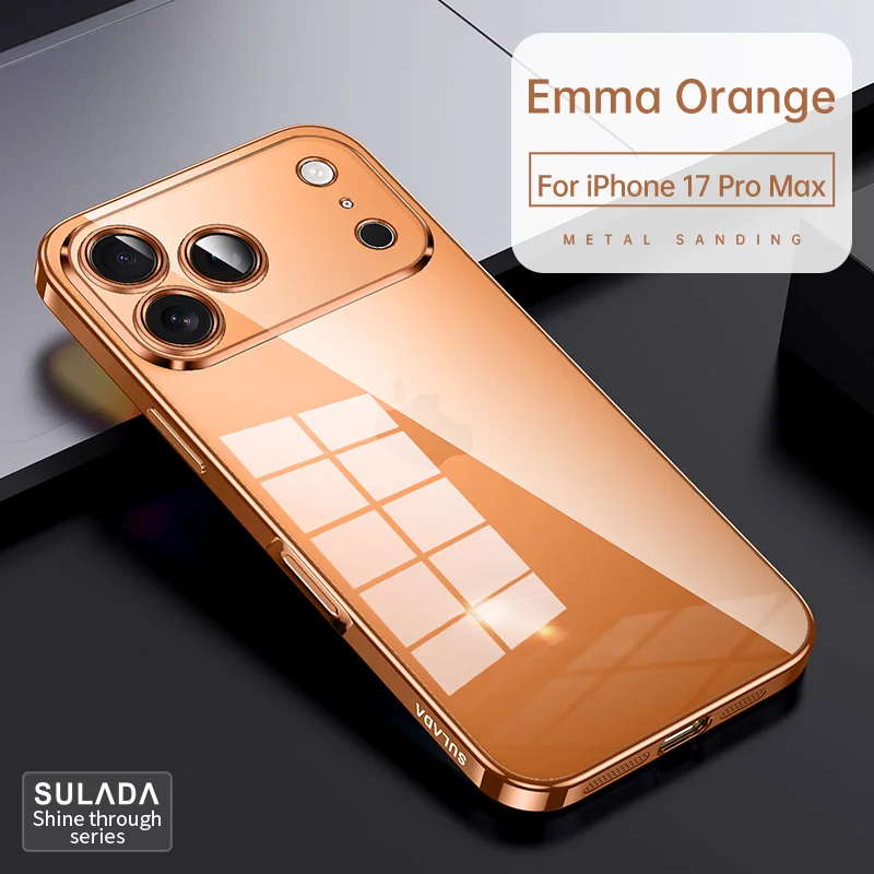 

For iPhone 17 Pro Case SULADA Transparent TPU Precision Hole High light transmittance Soft Case for iPhone 16 15 14 13 Pro Max