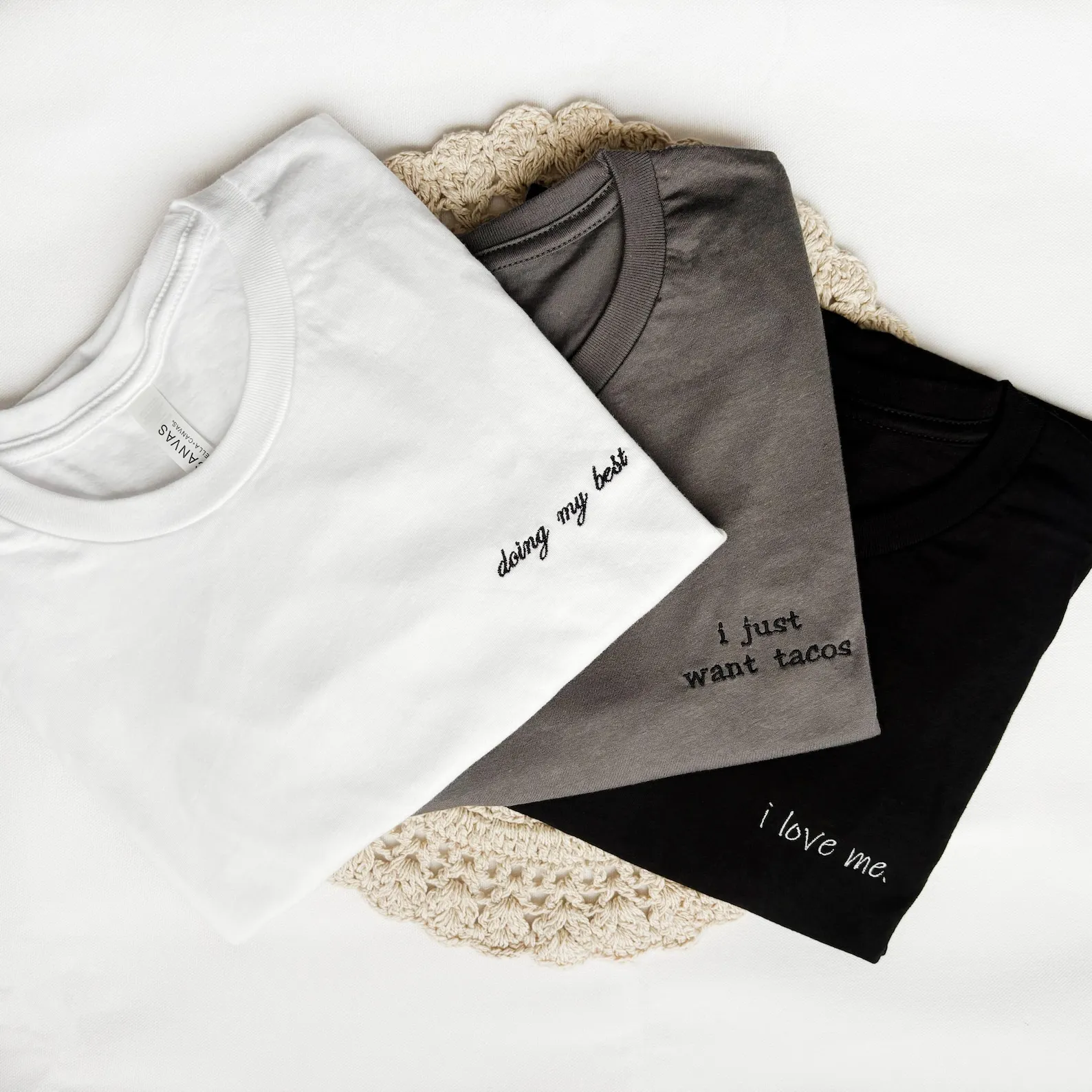 

Custom Embroidered Name Logo T-Shirt Unisex Short Sleeve Cotton Shirts Personalized Weddings Matching Family Design T-shirt