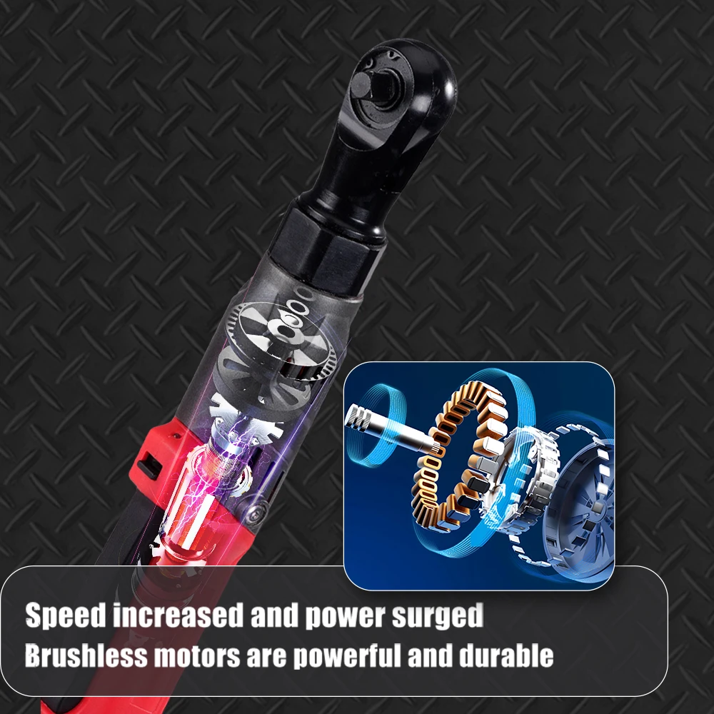 

HOT SENGXIN 90 N.M Max Torque Cordless Ratchet Wrench Set Electric Wrench Variable Speed Trigger 21V Lithium Battery