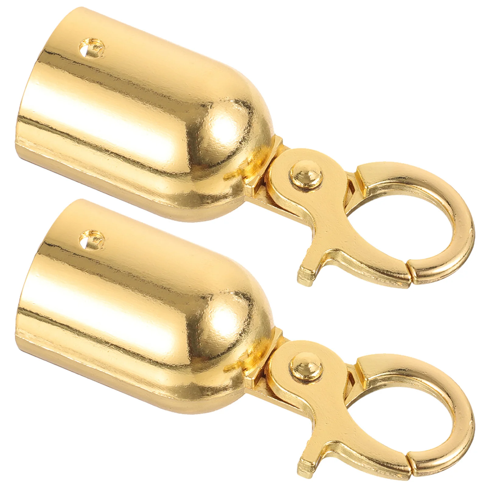 

2Pcs Rope End Stoppers Stainless Steel Snap Hook Decking Rope Fittings Durable Cord Locks for Residential Commercial Use