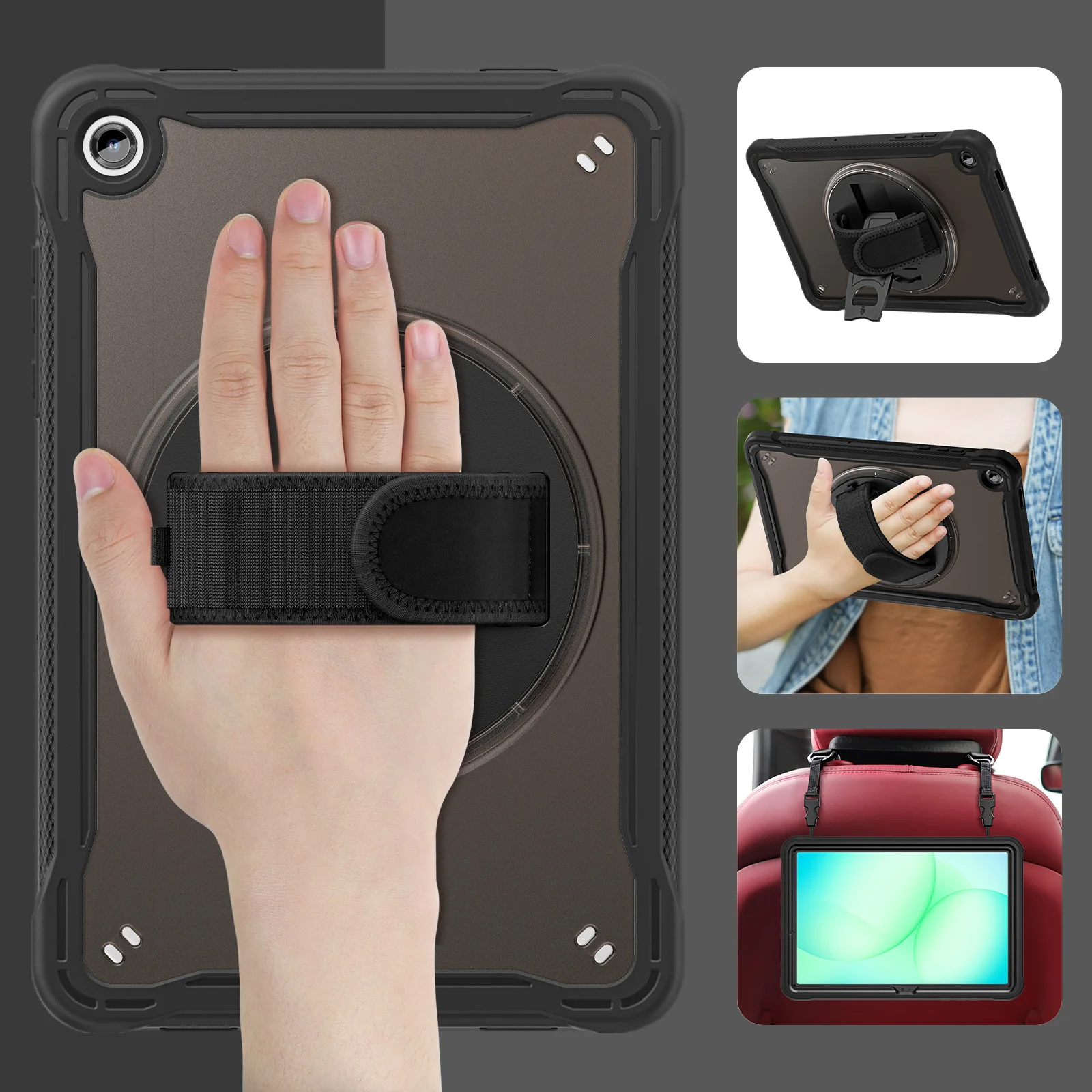 Case for Samsung Galaxy Tab A11 plus 2025 SMX235 X233 Shockproof  Tablet Cover Kickstand Shoulder Strap for Tab A11 SM X133 X135