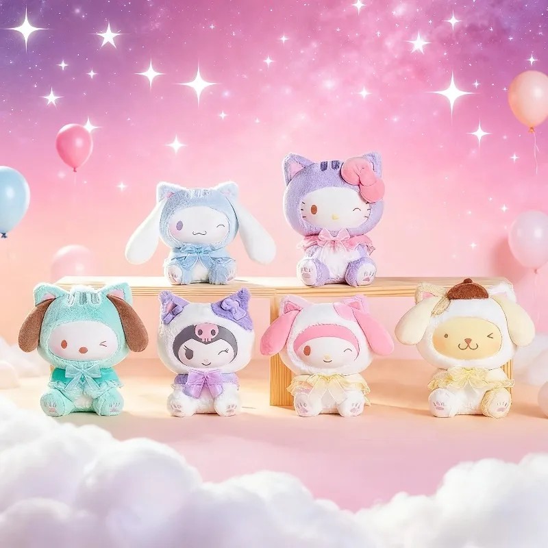 

Sanrio Teenie Series Surprise Blind Box Vinyl Dolls With Keychain Kawaii Gift For Girls Birthday Party In Stock