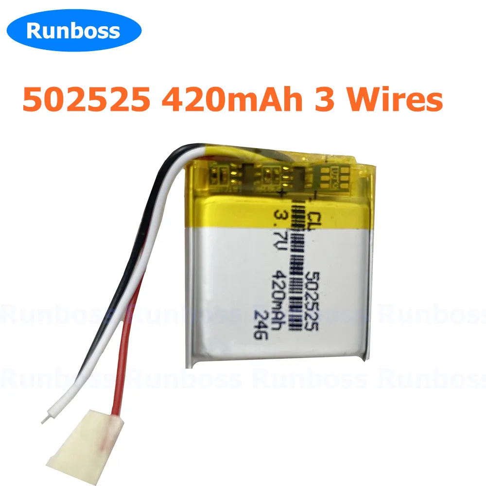 420mAh 3.7V Wireless Headset Li-Polymer Battery AHB472625PLT CP-GN650 AHB682828PS for Jabra Evolve 65 , Evolve 80