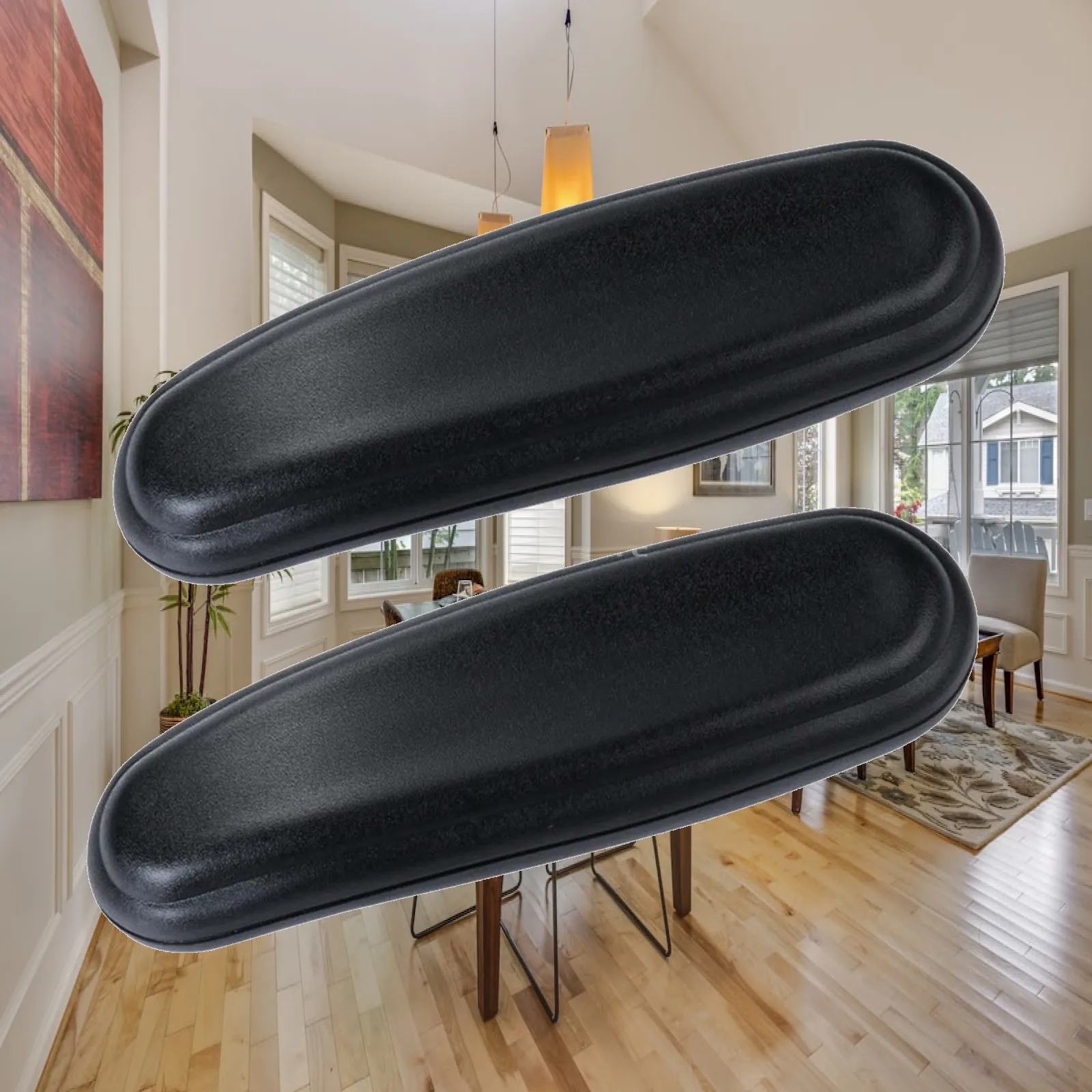 Replacement Pads for Gaming Office Chair Armrest PU Material Comfort Support for Work and Home Set