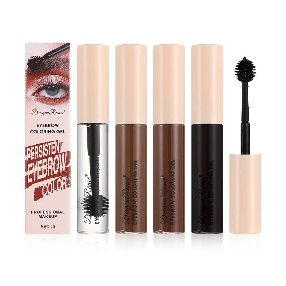 Gel de estilismo para cejas, 4 colores, cera para cejas salvaje 4D, resistente al agua, de larga duración, fácil de usar, maquillaje para dar forma a las cejas, cosméticos de jabón para esculpir