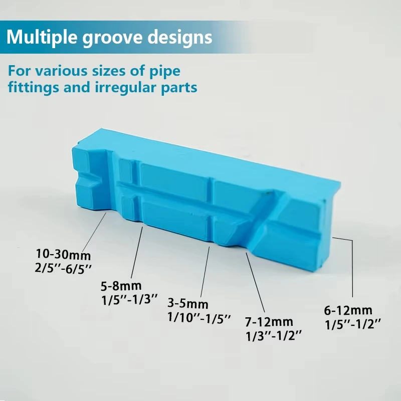Niebieskie Gumowe Magnetyczne Osłony Ochronne na Szczęki Imadła Warsztatowych do Narzędzi Ręcznych 2,5/4/5/6 Cali, Akcesoria Ochronne