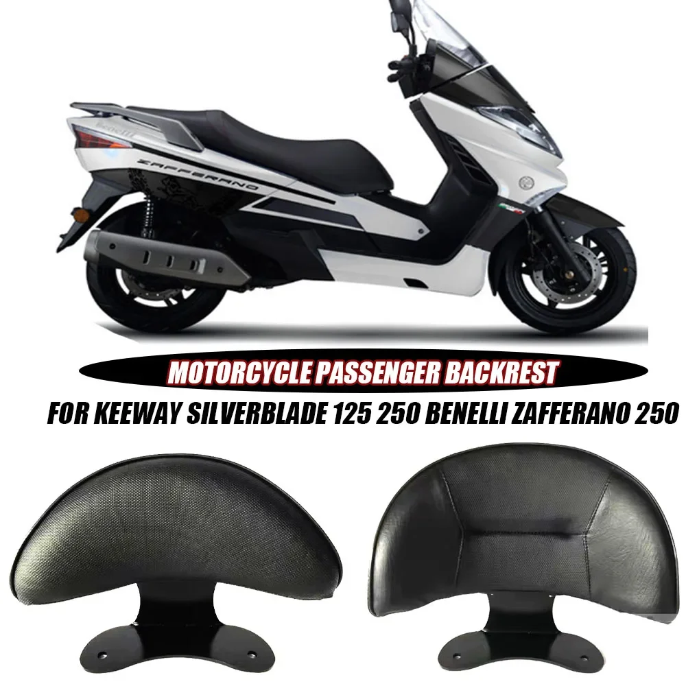 

Motorcycle Rear Passenger Seat Tailstock Backrest Back Rest Cushion Pad For Keeway Silverblade 125 250 Benelli Zafferano 250