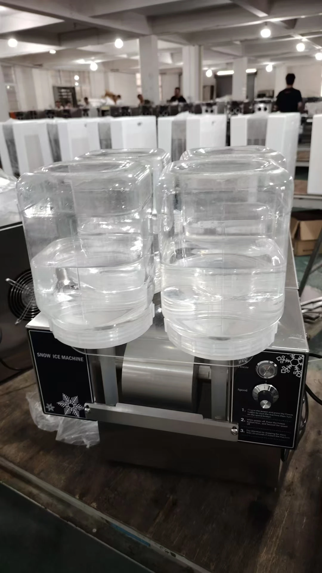 

Thickened Bucket Tank for ZB-XBJ164FC4 Touch Screen Countertop Air-Cooled Snow Ice Machine, 4 pcs
