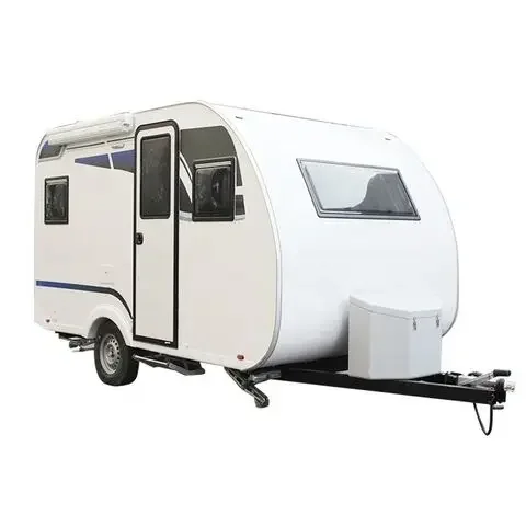 Lightweight Modern White Teardrop RV Trailer High Quality Mini RV for 4 People