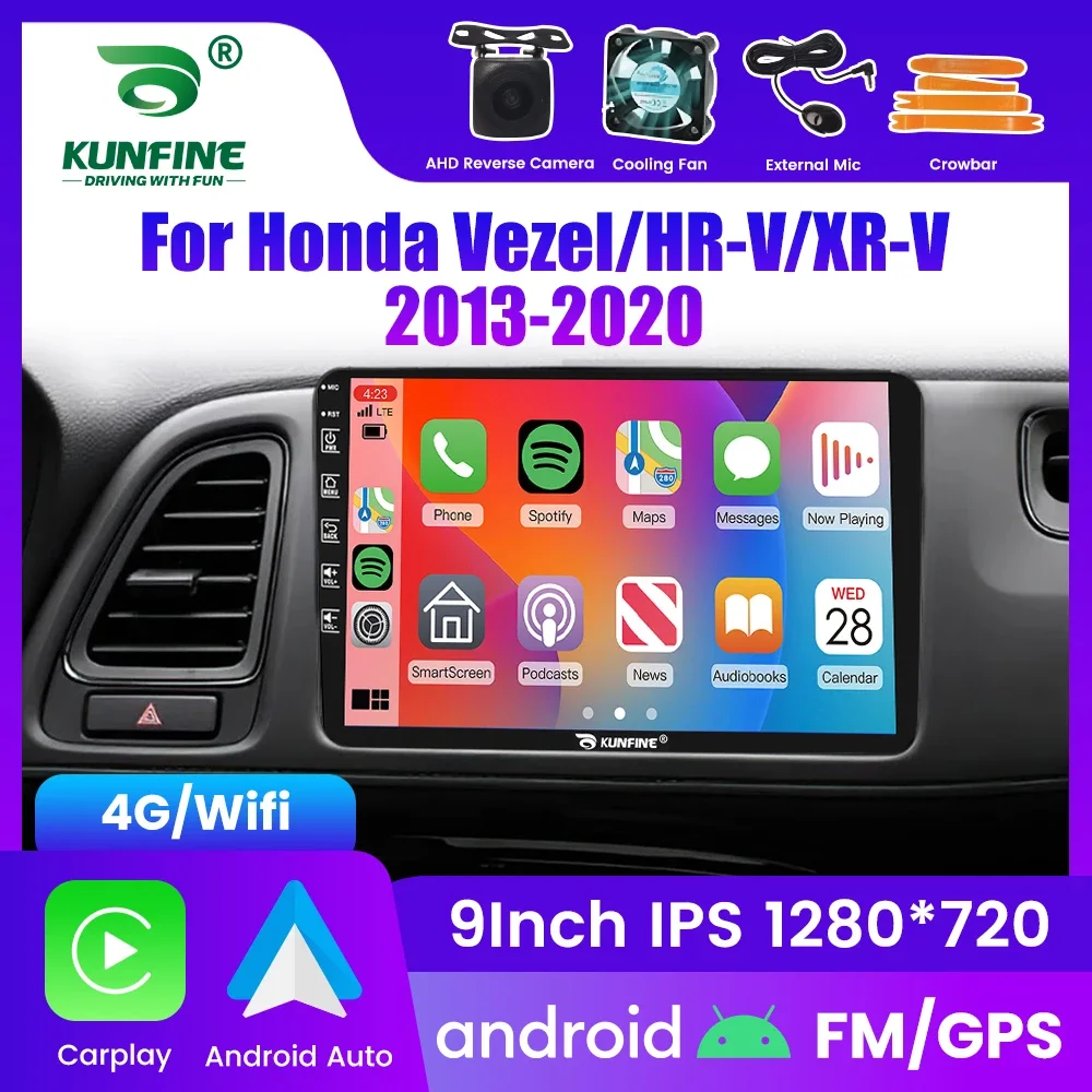 

2Din Android Car Radio For Honda Vezel Hr-V Xr-V 2013-2020 Multimedia Video Player GPS Navigation Stereo Audio Head Unit Carplay