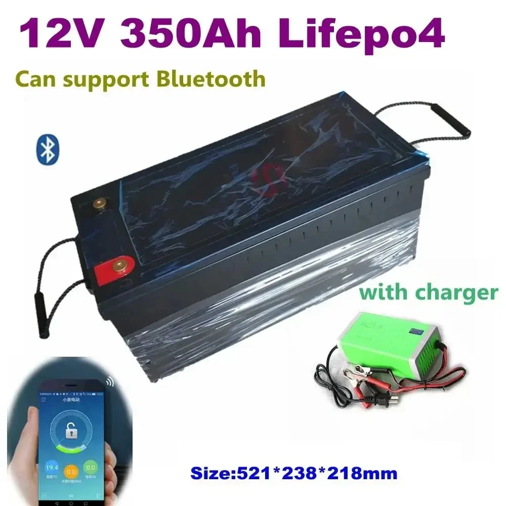 Lifepo4 12V 350Ah lithium iron battery BMS solar system sailbolt yacht junk sailing boat