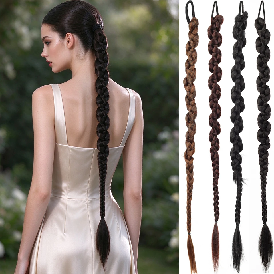 Fried Dough Twists Braid Spice Girls' Dirty Braid Handmade Hair Hip Hop Synthetic Wig for Women Daily Party Halloween Christmas