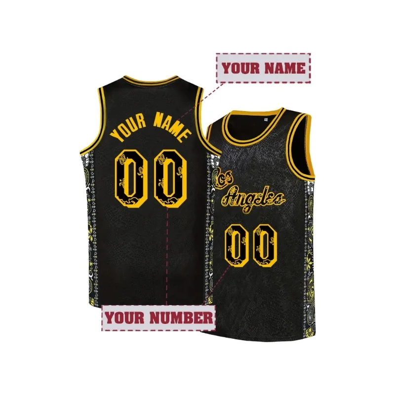 Customized Black Mamba Basketball Jersey Sports Uniform for Man Women Personalized Embroidery Jersey Make Your Own DIY Jerseys