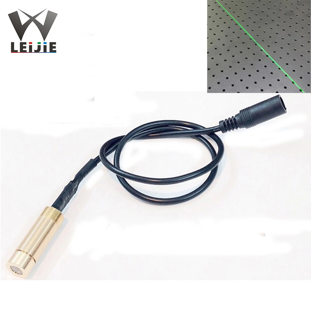 1pcs-6pcs 532nm 30mW Line 3V-4.2V 12x36mm Green Laser Module Positioning Laser Head LD Light LED Modue