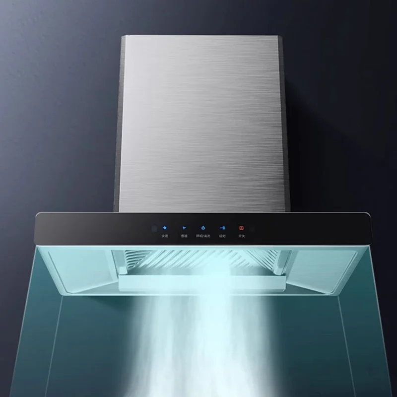 주방용 스마트 연기 추출기 후드, T자형 레인지 후드, 밥솥 굴뚝 배기 레인지 후드, 700mm