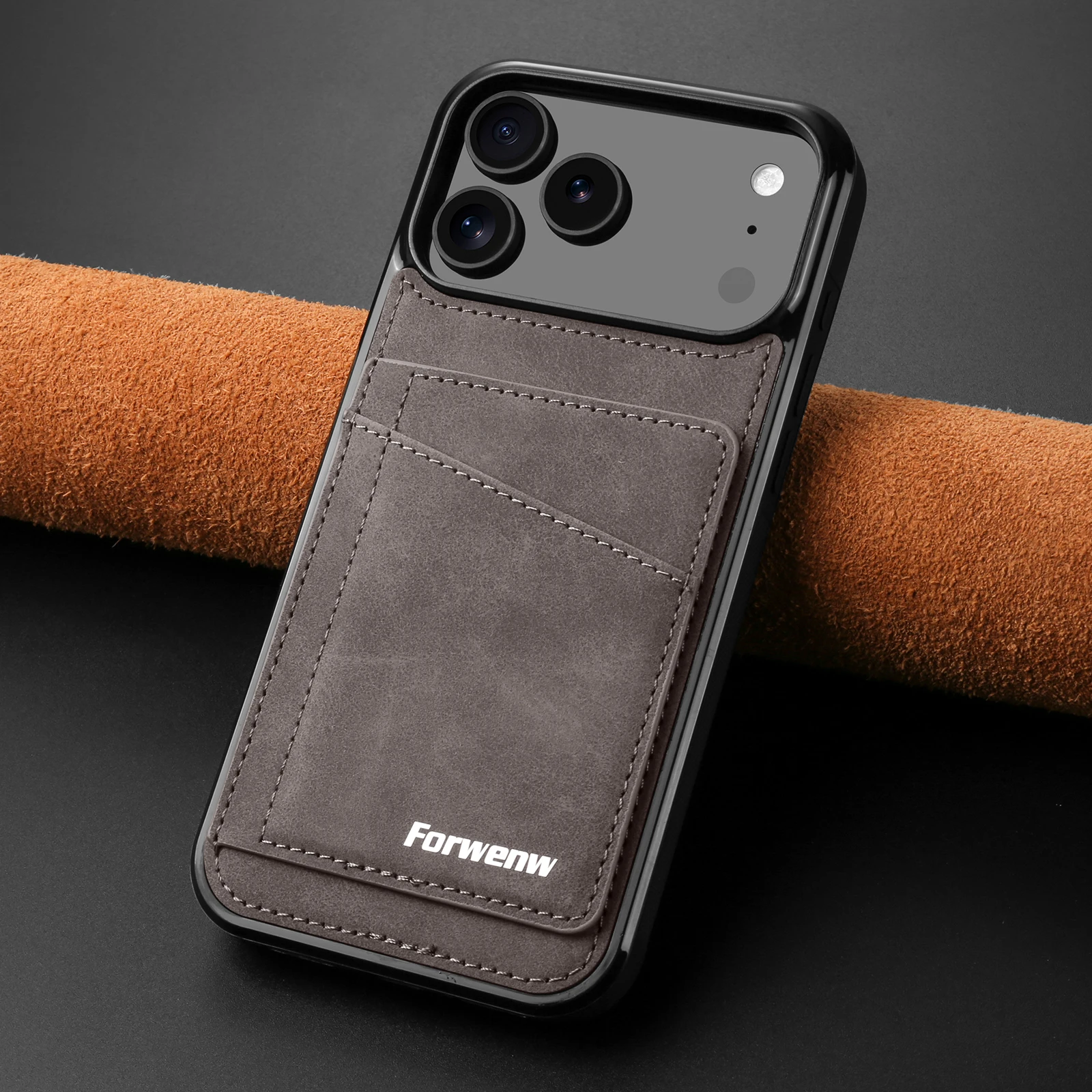 Karte telefon fall für iphone 17 16 15 14 plus 13 12 11 pro max 16E abdeckung Luxus funda retro leder business fällen carcasa