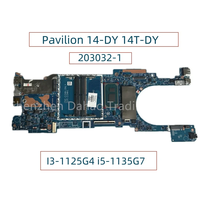 203032-1 448.0MQ03.0011 Mainboard For HP Pavilion 14-DY 14T-DY Laptop Motherboard With I3-1125G4 i5-1135G7 CPU DDR4 M45749-001