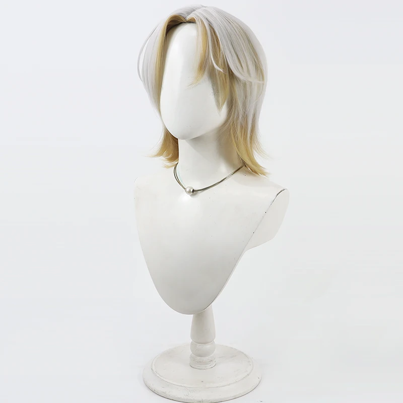 Wig Cosplay Touken Ranbu Unji Rambut Sintetis Tahan Panas