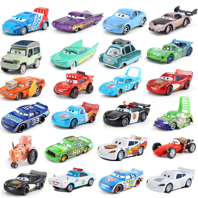 Disney Cars 3 Pixar Cars Radiator Springs Lightning McQueen Flash Eye Diecast Toy Car 1:55 Boy Girl Gift Free Shipping