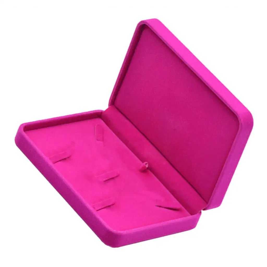 

Бархатный набор ювелирных изделий, коробки, лоток для хранения дорожного ожерелья, витрина R, красный