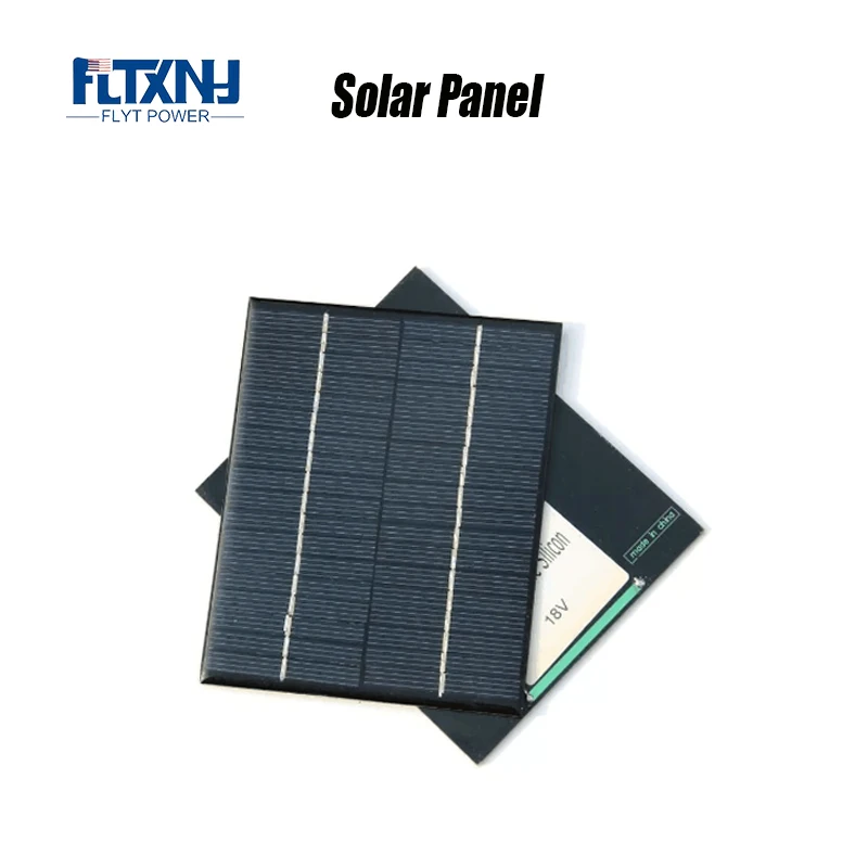 2W Solar Module Charging Board DIY Solar Panel Battery Charger With USB Port Portable Outdoor Power Bank For Mobile Phone