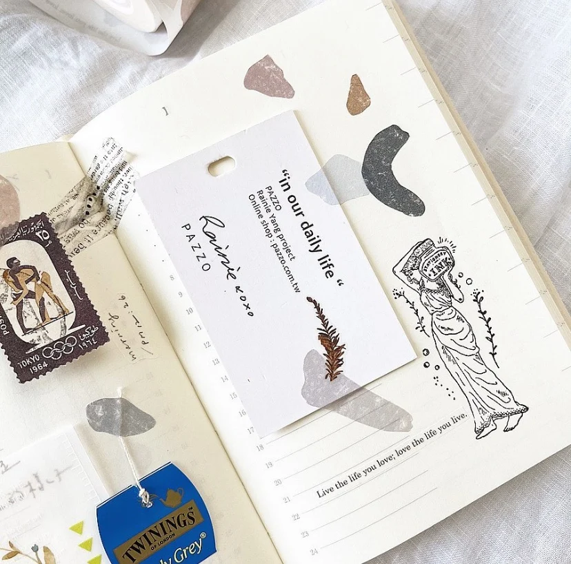 Taiwan Pion Original, Stationery Muse 2 Pieces, JOURNAL Stamp, Seal Set