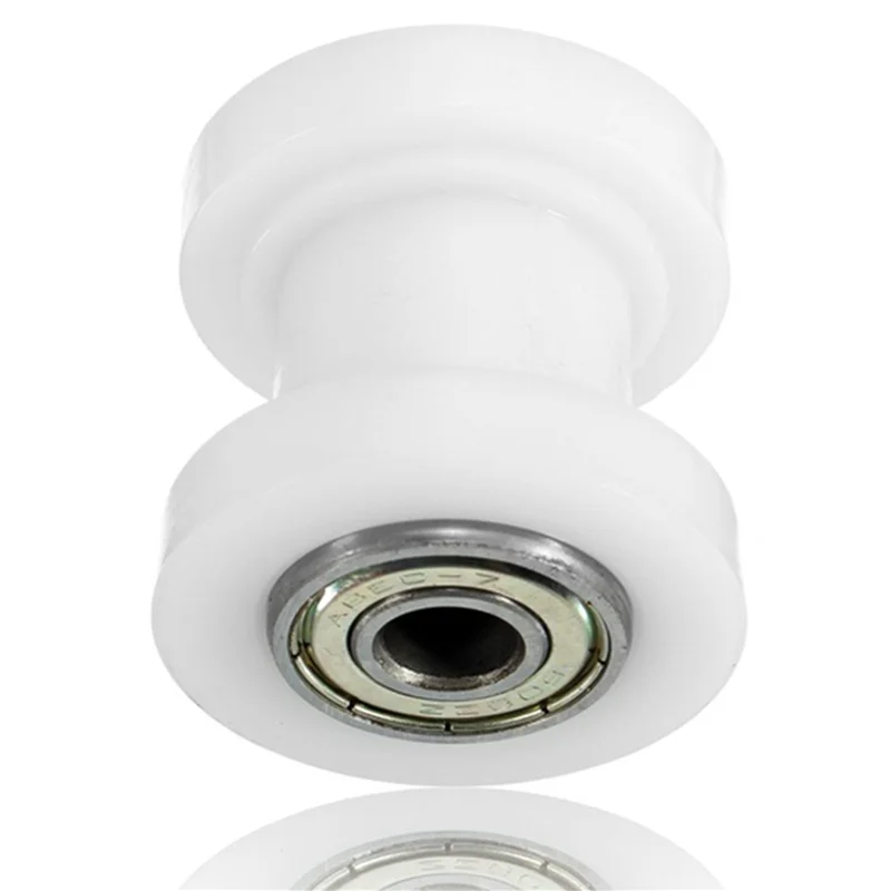 XX-5X Off-Road Motorcycle Retrofit Chain Guide Sprocket Chain Tensioner Rolling Wheel Suitable For The XR CRF KLX110(White)
