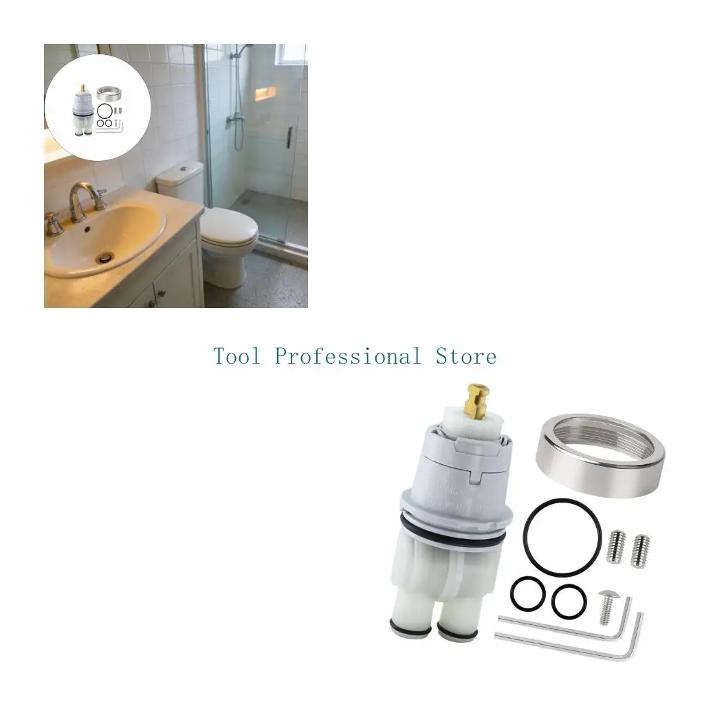 57QF Anti Scalds Shower Valves Cores For Deltas 13 14 Series Single Handle Models Corrosions Resistant Valves Cores